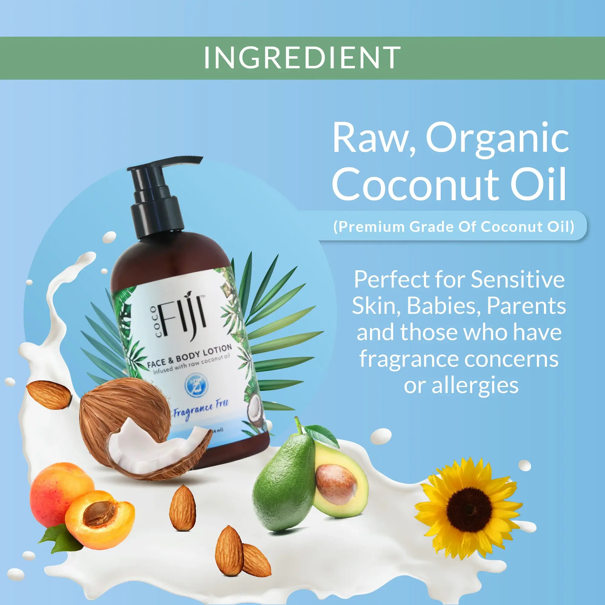 Buy Coconut Oil Infused Lotion  Coconut Oil Moisturizer - Organic